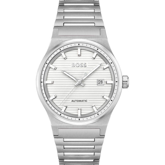 Hugo Boss Gray Stainless Steel Dress Watch Hugo Boss
