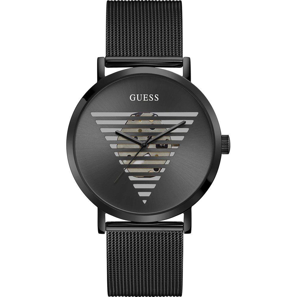 Guess Black Stainless Steel Dress Watch Guess