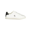 Calvin Klein Bianco polyurethane women's sneaker with white design and sporty look, featuring a sleek silhouette and comfortable fit.