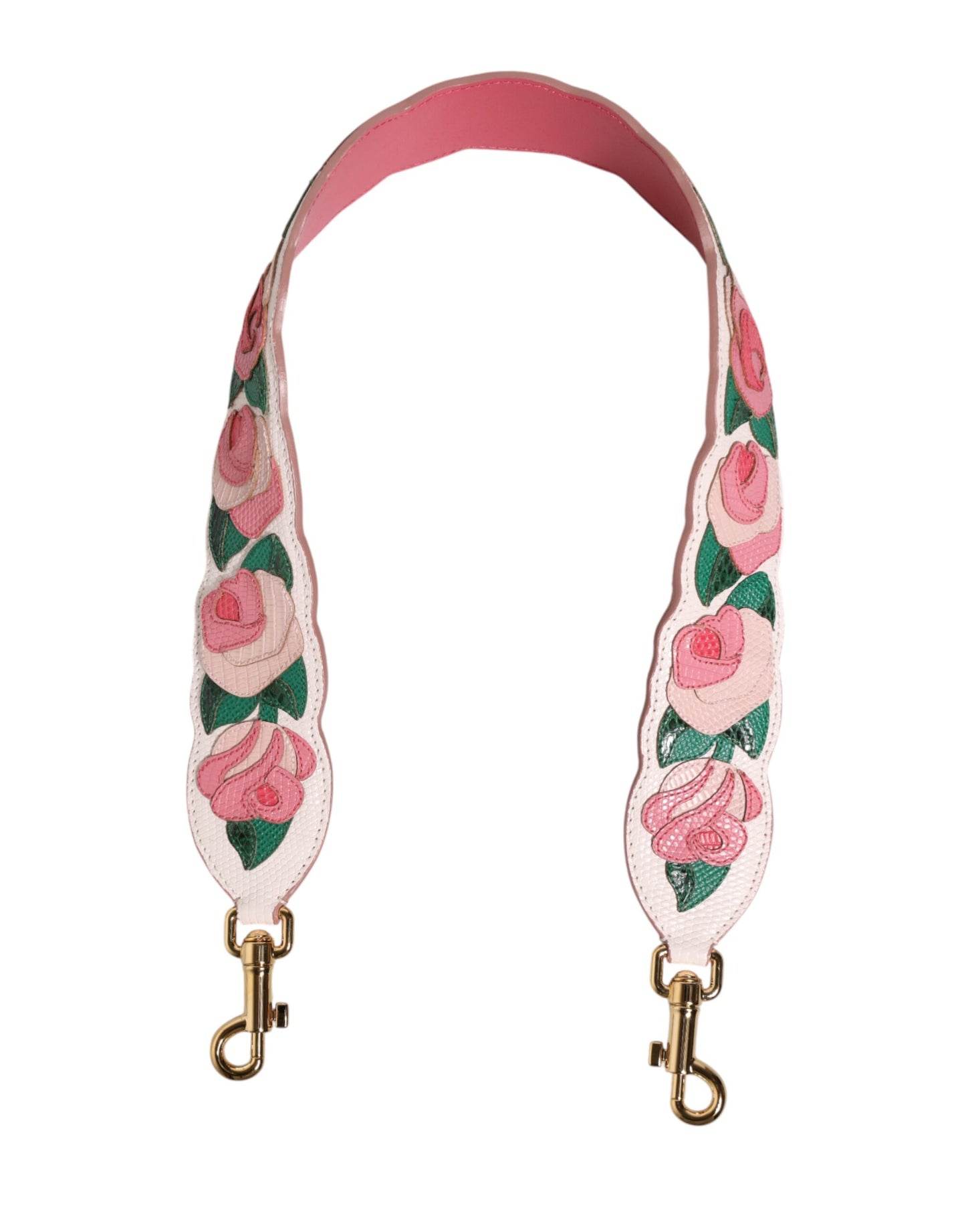 Dolce & Gabbana Strap White Floral Calf Leather Bag Accessory Shoulder Dolce & Gabbana