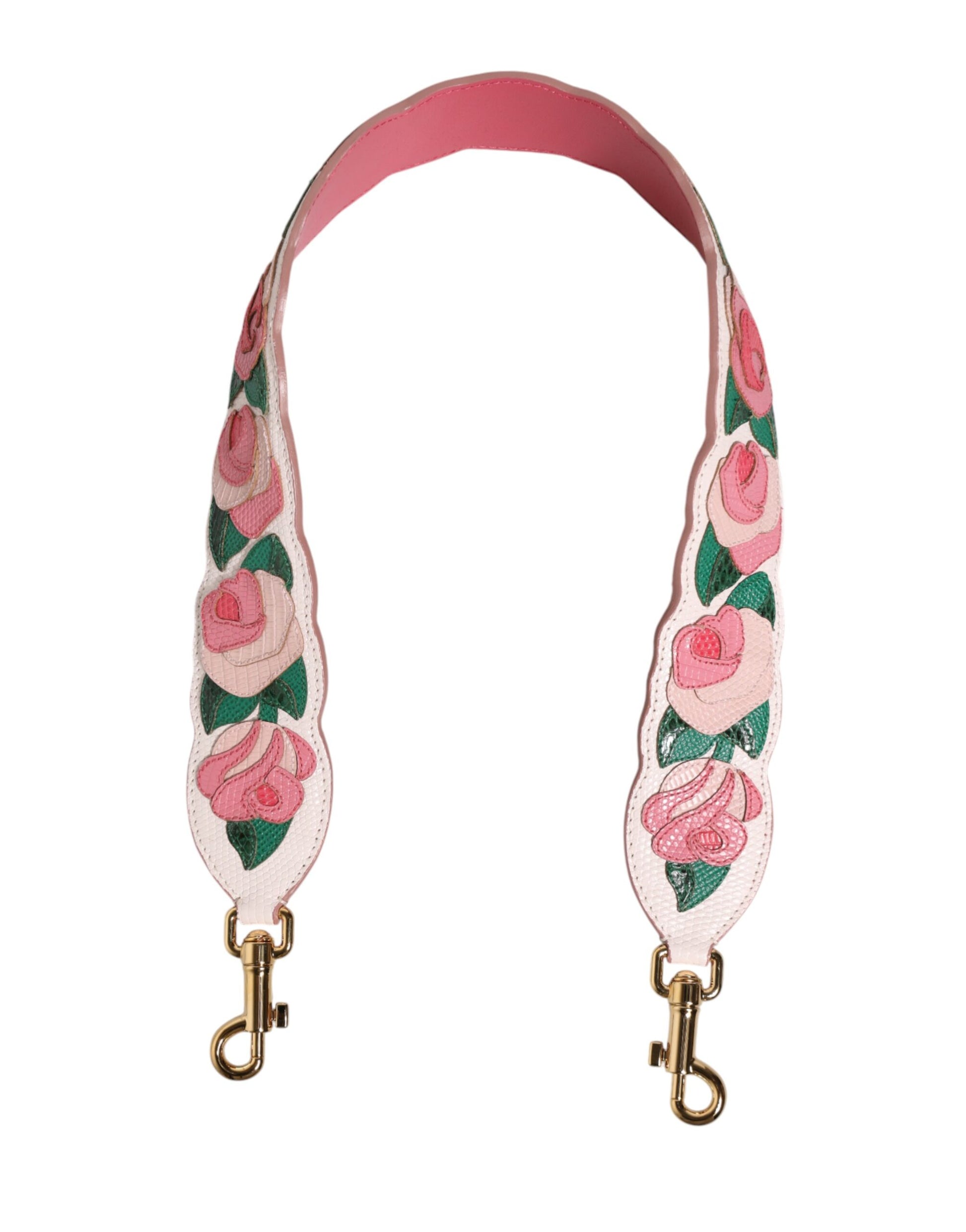 Dolce & Gabbana Strap White Floral Calf Leather Bag Accessory Shoulder Dolce & Gabbana