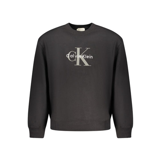 Calvin Klein Black Cotton Men's Sweatshirt Calvin Klein
