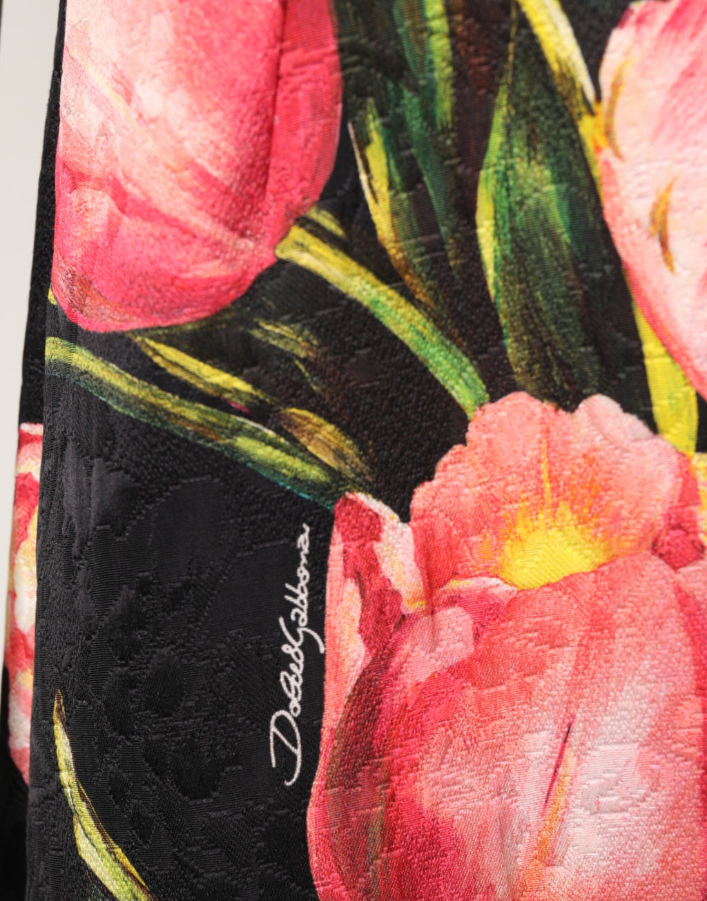 Dolce & Gabbana Black Floral Print Viscose A-line Mini  Dress - Eljoys Fashion 