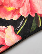 Dolce & Gabbana Black Floral Print Viscose A-line Mini  Dress - Eljoys Fashion 