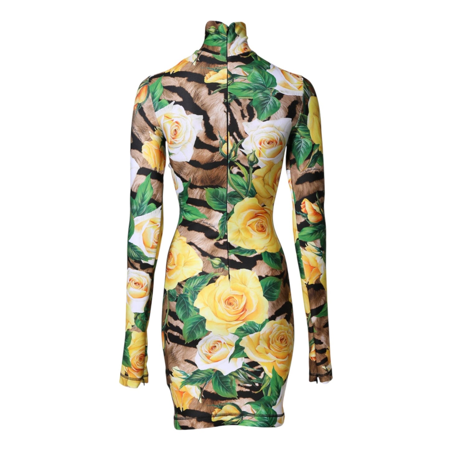 Dolce & Gabbana Multicolor Floral Print Sheath Mini Dress Dolce & Gabbana