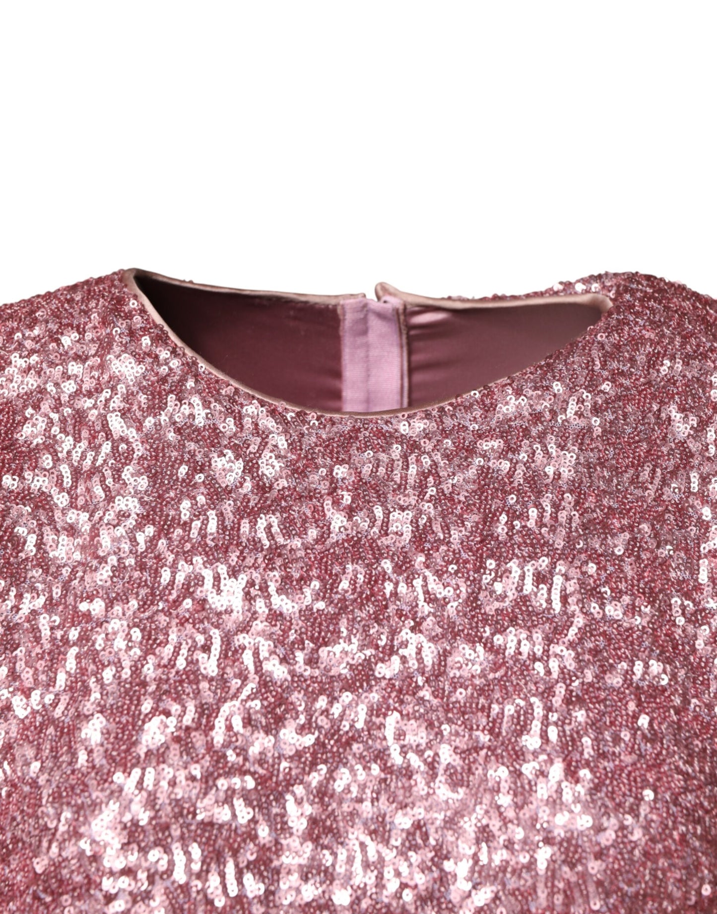 Dolce & Gabbana Pink Sequinned Mermaid Long Gown Dress Dolce & Gabbana