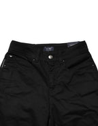 Armani Jeans Black Mid Waist Cotton Stretch Skinny Denim Jeans - Eljoys Fashion 