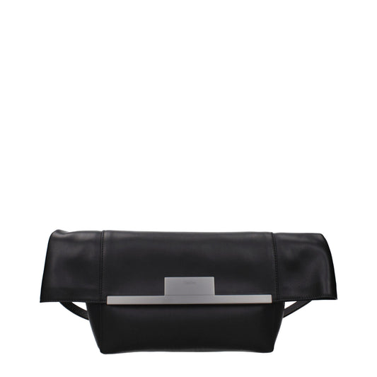 Max Mara Black Leather Shoulder Bag Max Mara