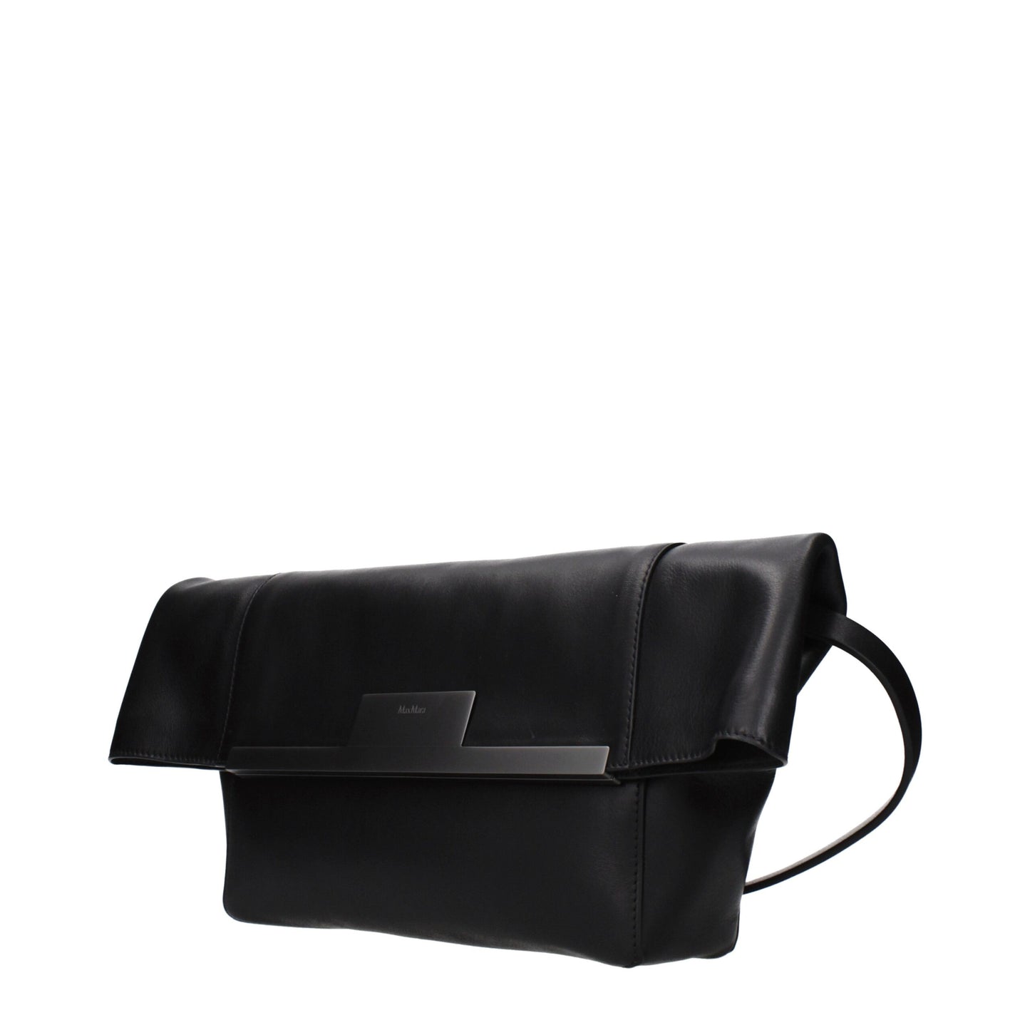 Max Mara Black Leather Shoulder Bag Max Mara