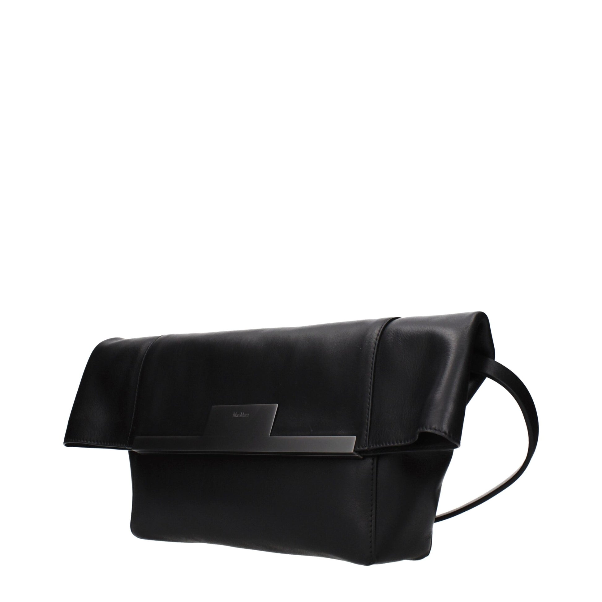Max Mara Black Leather Shoulder Bag Max Mara