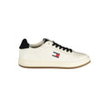 Tommy Hilfiger Bianco Poliuretano Donna sneaker featuring white synthetic material, casual style, and sporty design.