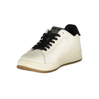 Tommy Hilfiger Bianco Donna sneaker with white polyurethane upper, stylish casual footwear for women.