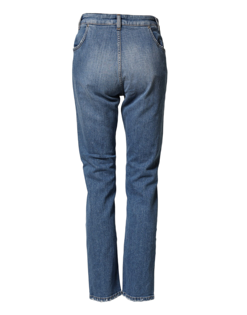 Dolce & Gabbana Blue Distressed Washed Cotton Denim Jeans - Eljoys Fashion 