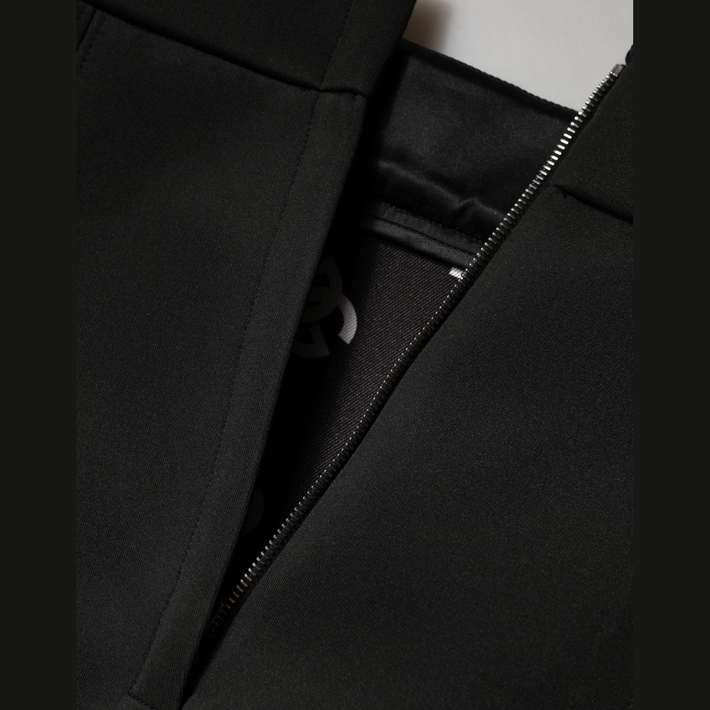 Dolce & Gabbana Black Nylon Pencil Cut High Waist Mini Skirt Dolce & Gabbana
