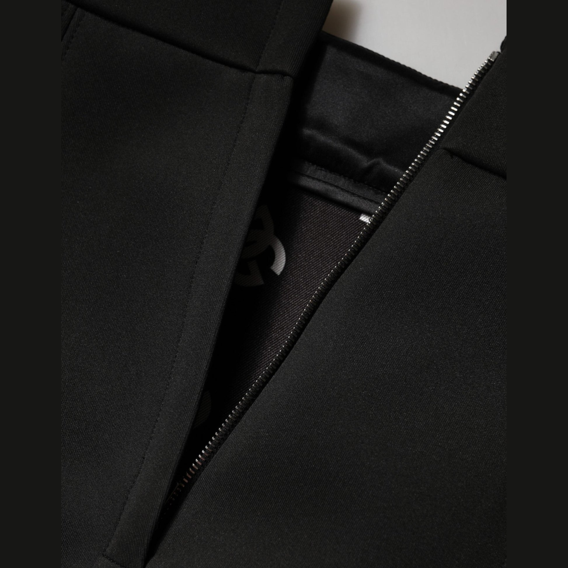 Dolce & Gabbana Black Nylon Pencil Cut High Waist Mini Skirt Dolce & Gabbana