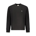 Black Calvin Klein men's cotton sweatshirt with a classic crewneck design and subtle branding detail.