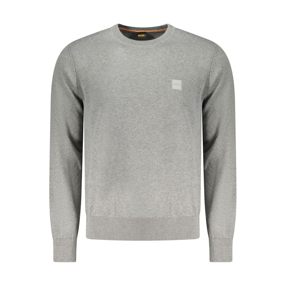 Hugo Boss Grigio Cotton Men's Sweater Hugo Boss
