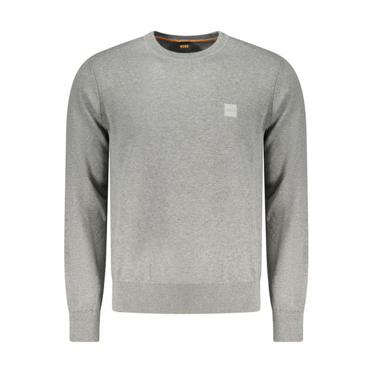 Hugo Boss Grigio Cotton Men's Sweater Hugo Boss
