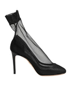 Dolce & Gabbana Black Nylon Stretch Mesh Sock Boots  Shoes - Eljoys Fashion 