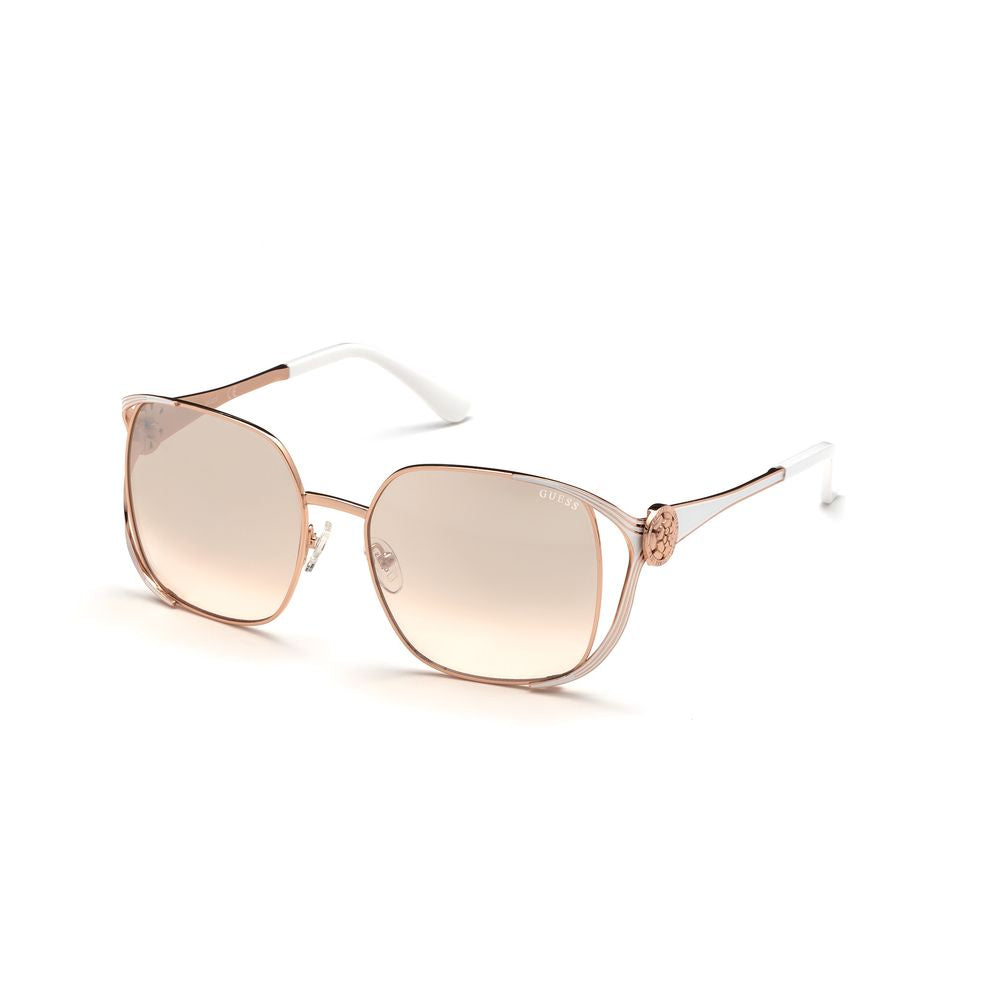 Guess Rose Gold Metal Sunglasses Guess