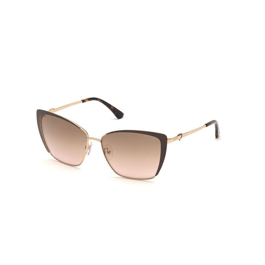 Guess Brown Metal Sunglasses Guess