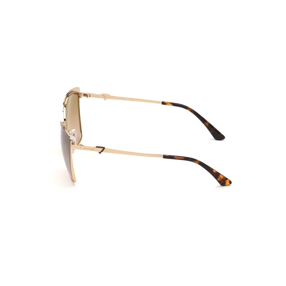 Guess Brown Metal Sunglasses Guess