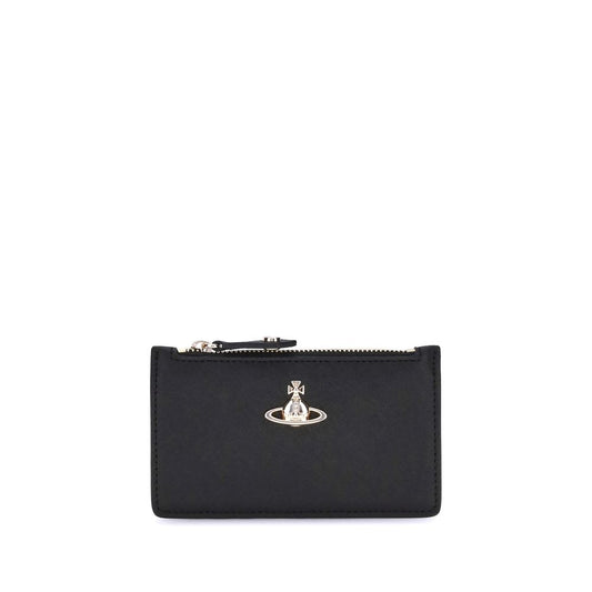 Vivienne Westwood Black Calf Leather Bos Taurus Wallet Vivienne Westwood
