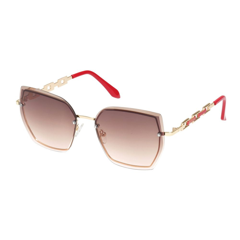 Guess Gold Metal Sunglasses Guess