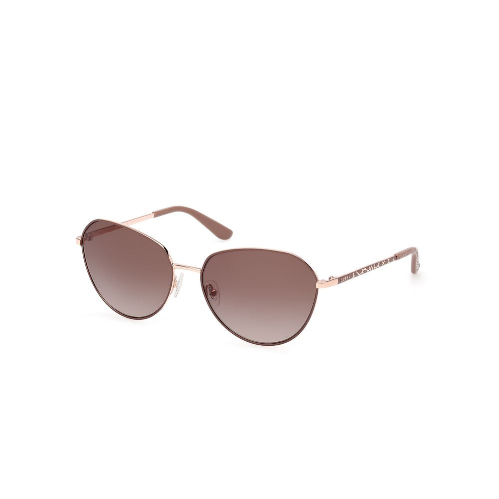 Guess Beige Metal Sunglasses Guess