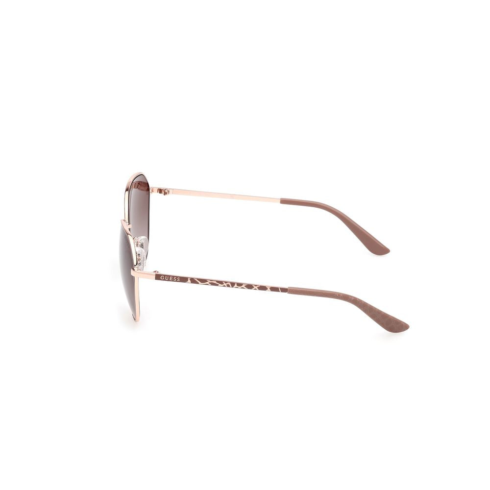 Guess Beige Metal Sunglasses Guess