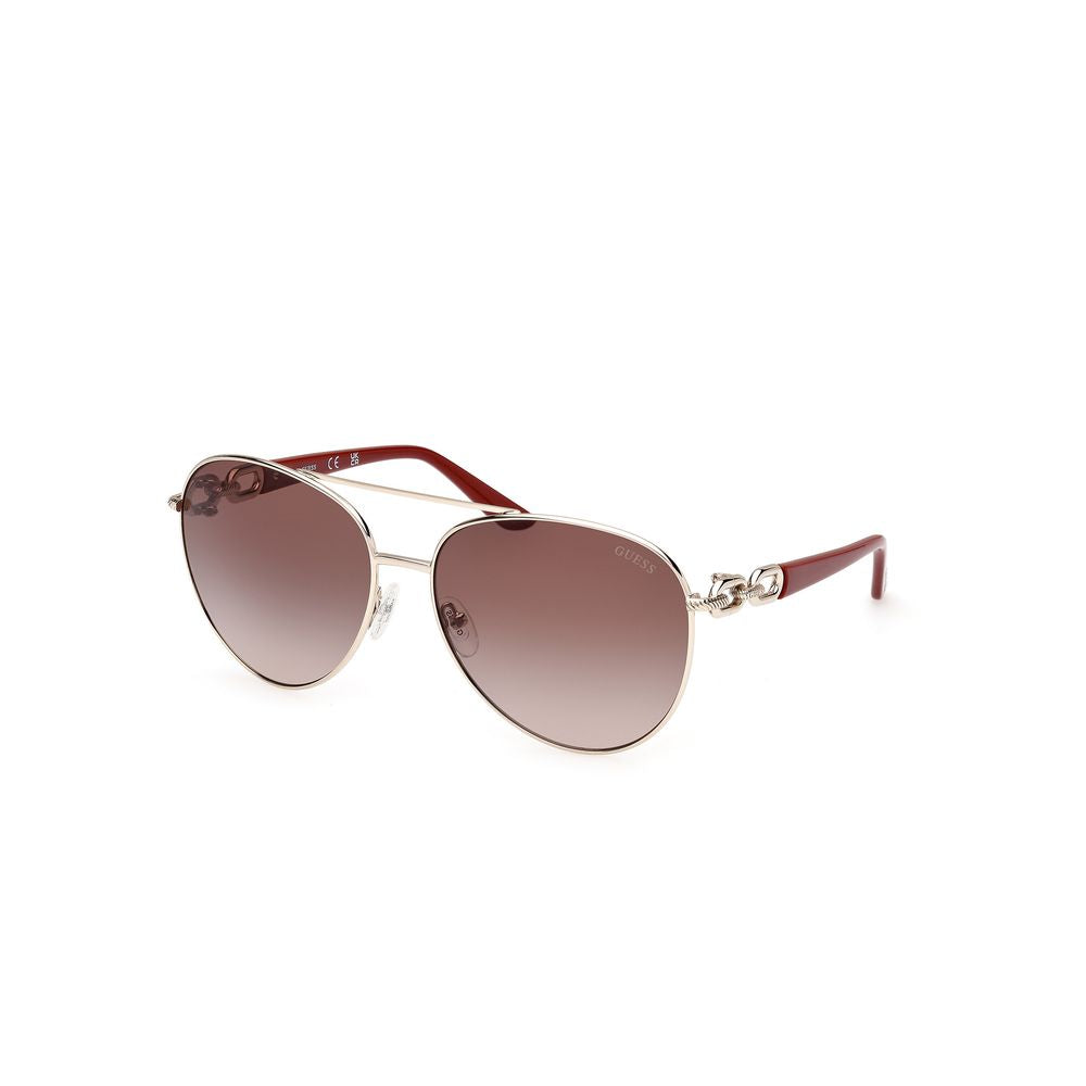 Guess Gold Metal Sunglasses Guess