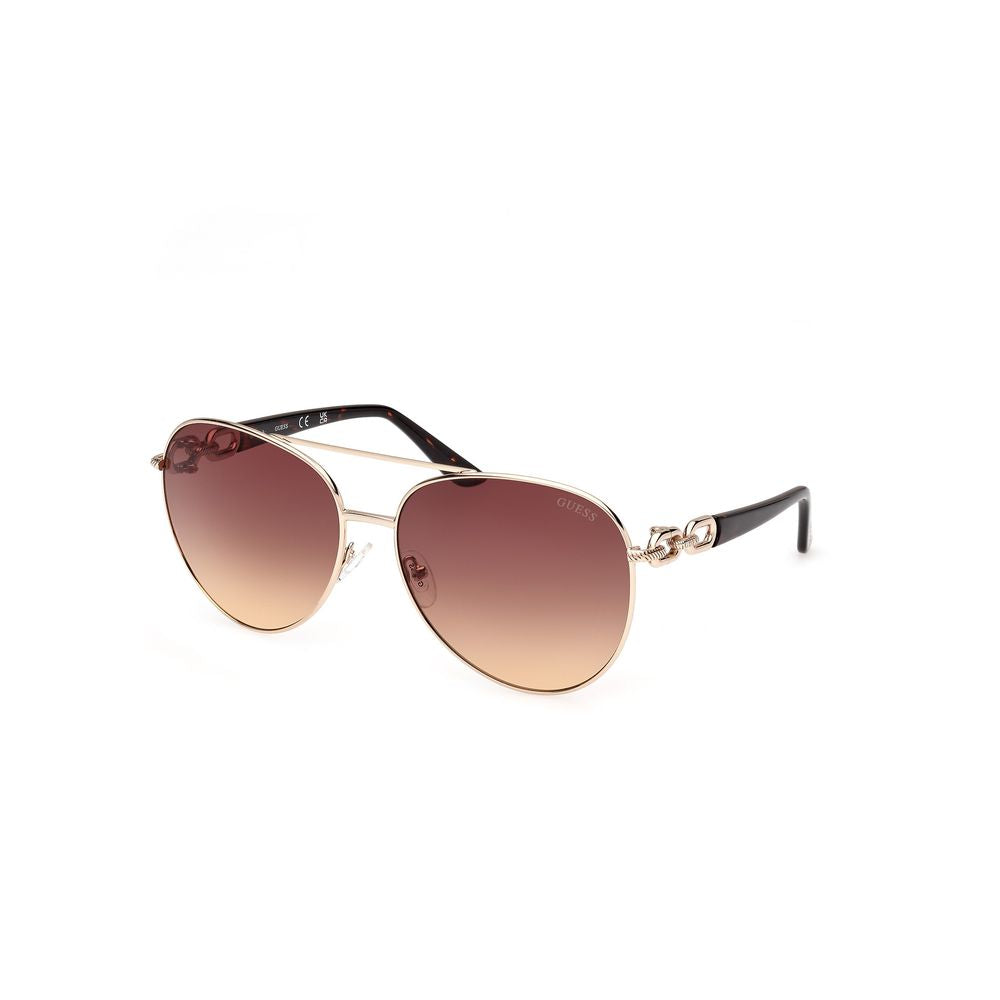 Guess Gold Metal Sunglasses Guess