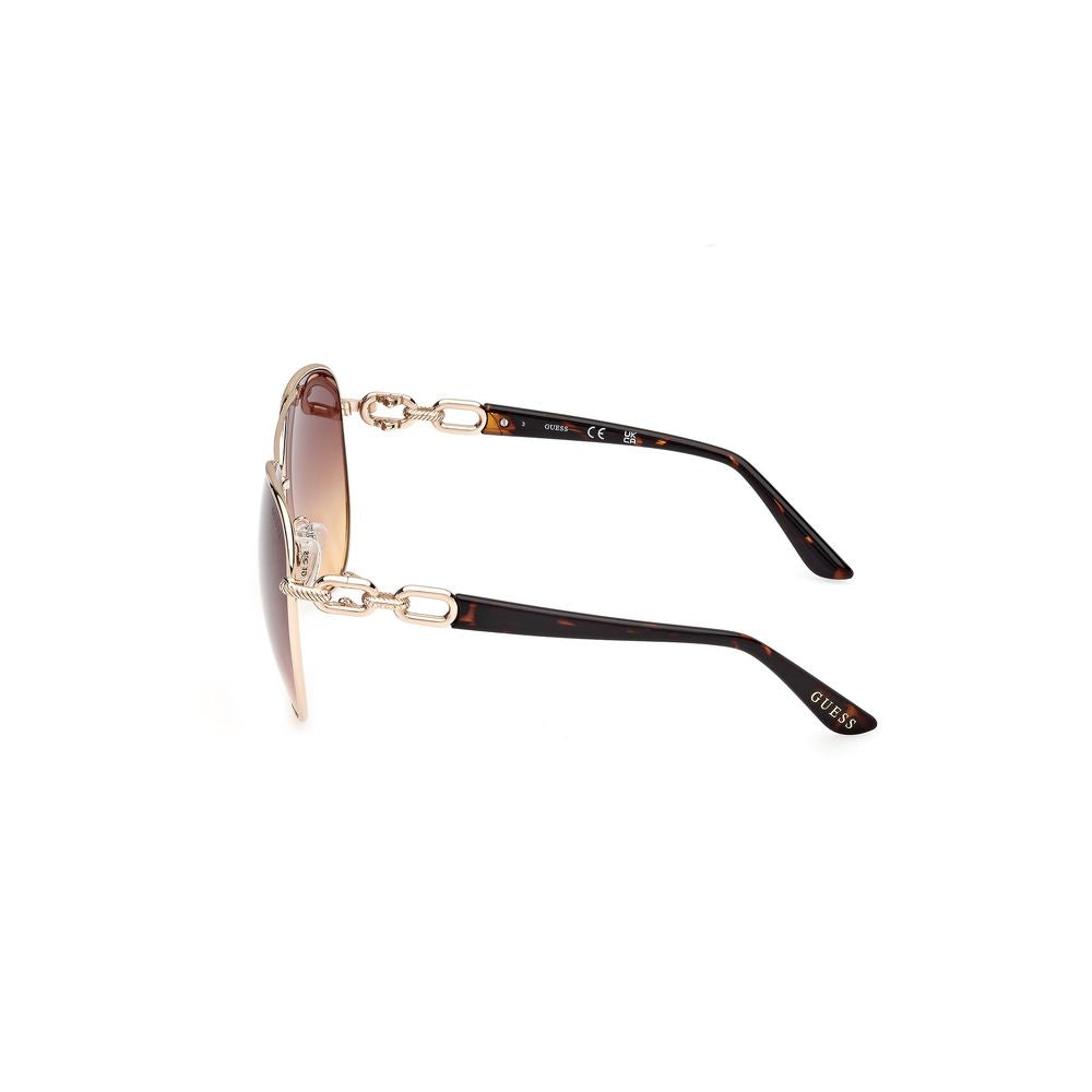 Guess Gold Metal Sunglasses Guess