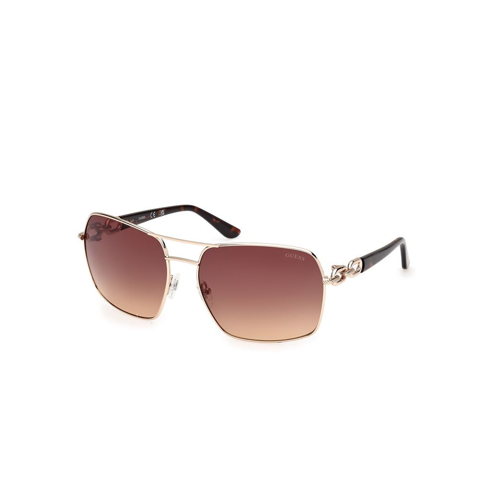 Guess Gold Metal Sunglasses Guess