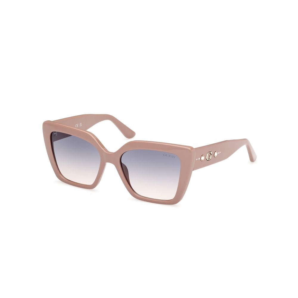 Guess Beige Resin Sunglasses Guess