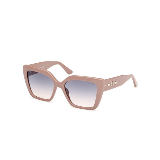 Guess Beige Resin Sunglasses Guess