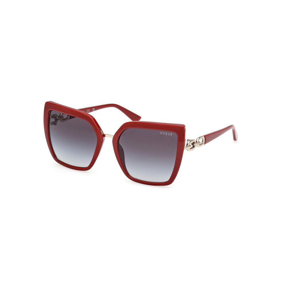 Guess Red Resin Sunglasses Guess