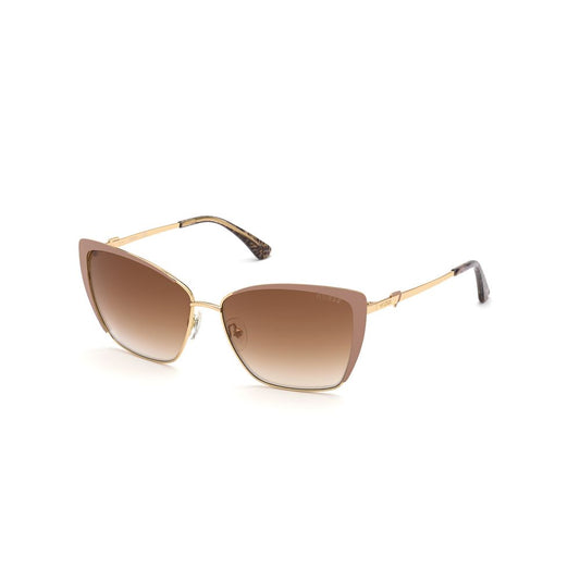 Guess Beige Metal Sunglasses Guess