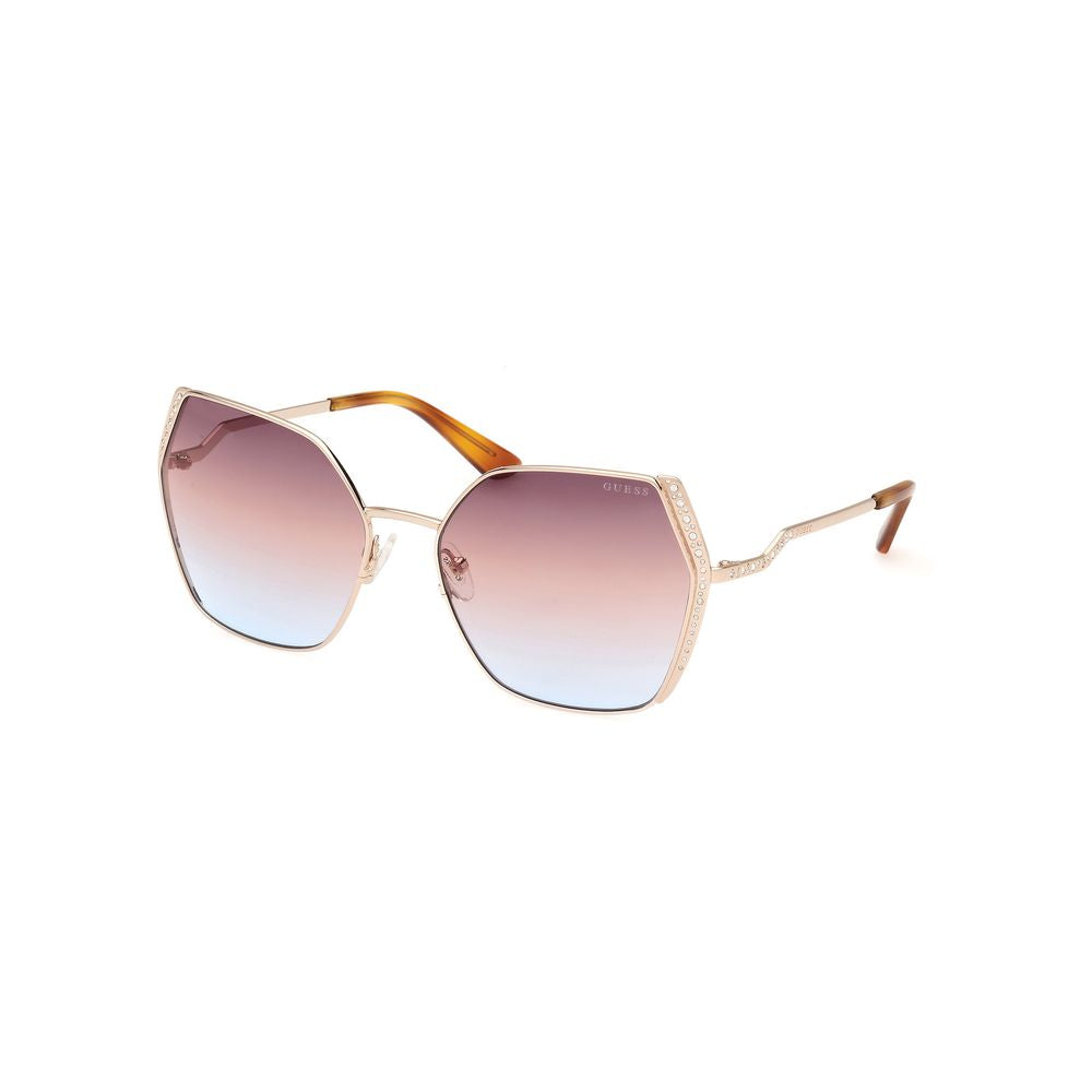 Guess Gold Metal Sunglasses Guess