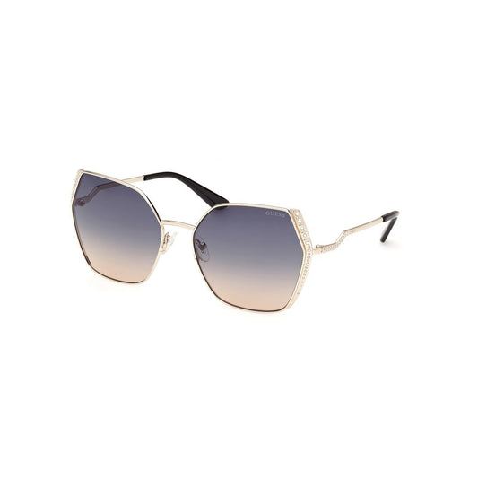 Guess Gold Metal Sunglasses Guess