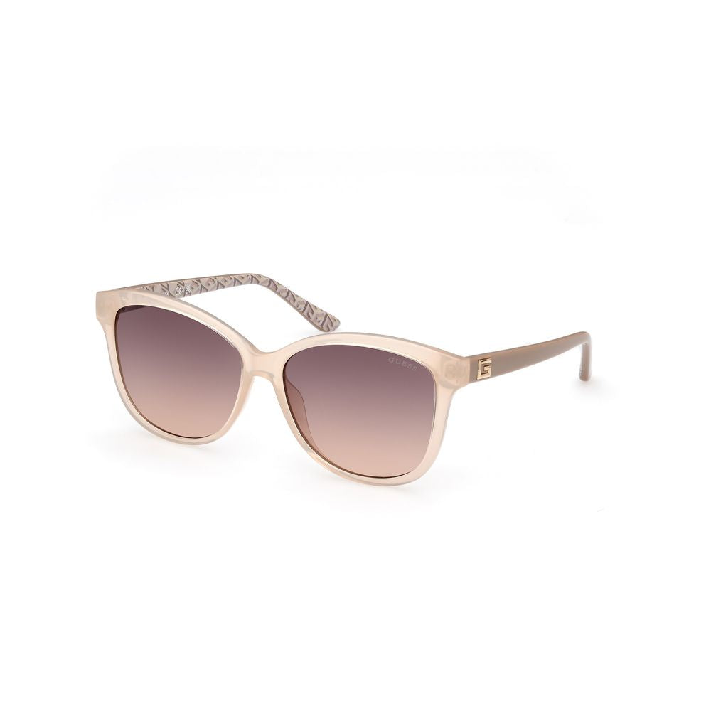 Guess Beige Resin Sunglasses Guess