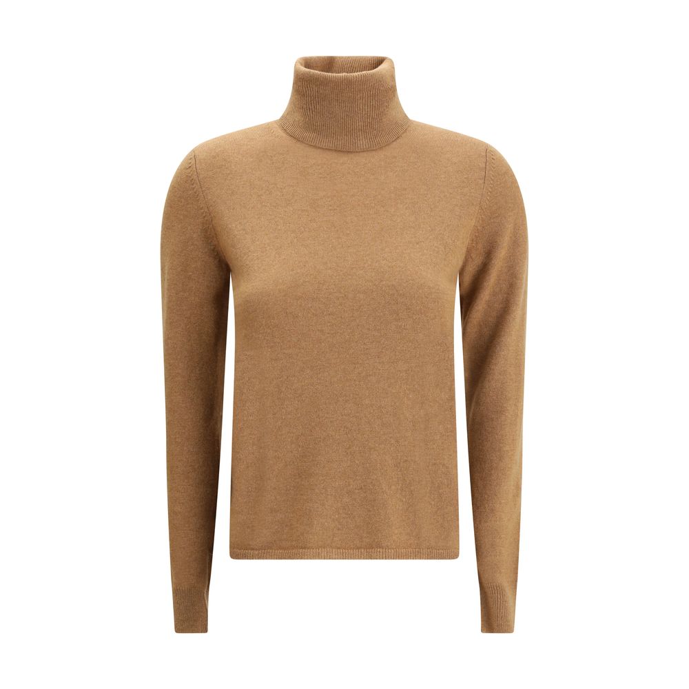 Max Mara Brown Wool Turtleneck Max Mara