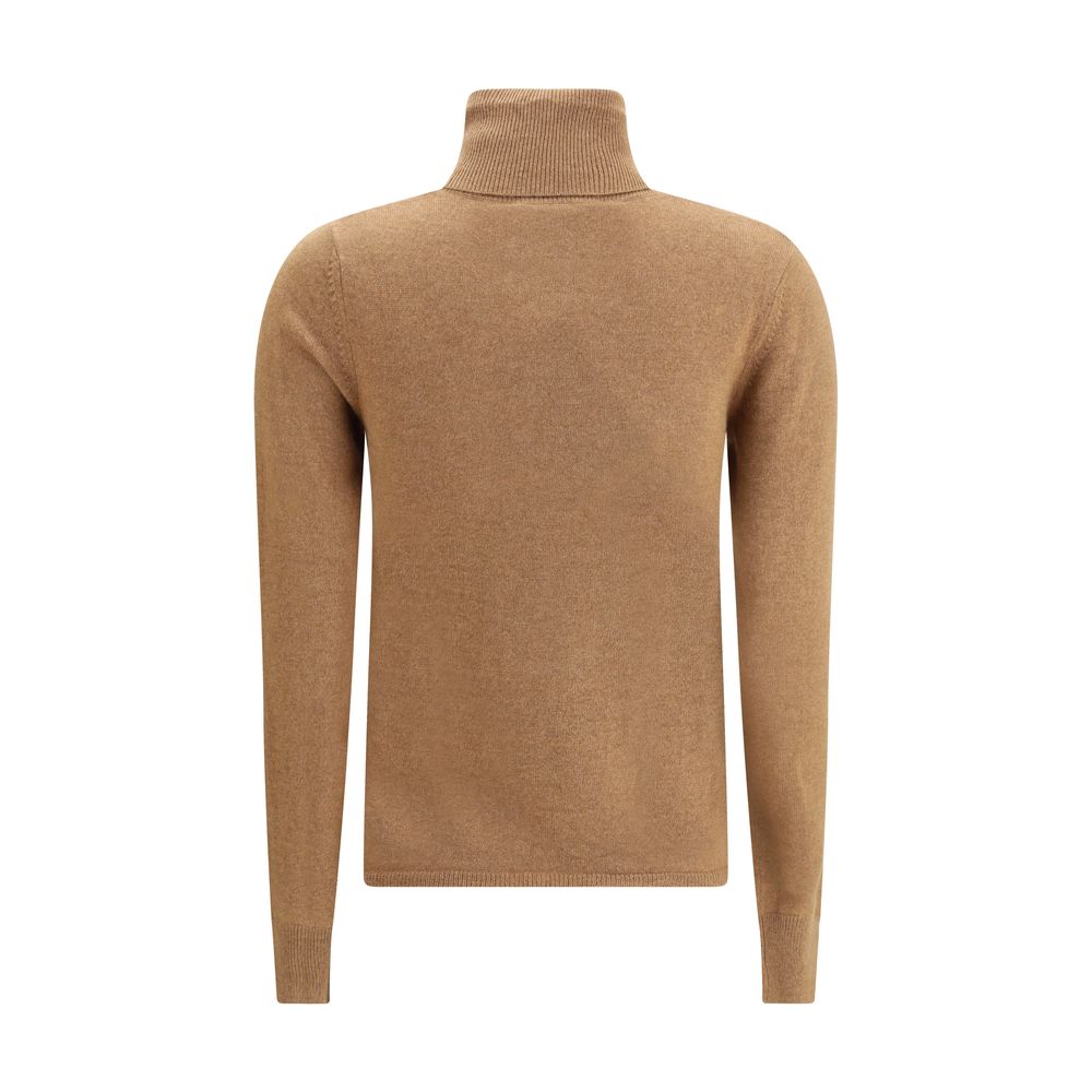 Max Mara Brown Wool Turtleneck Max Mara