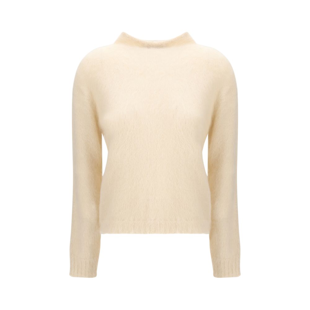 Max Mara Cream Polyamide Sweatshirt Max Mara