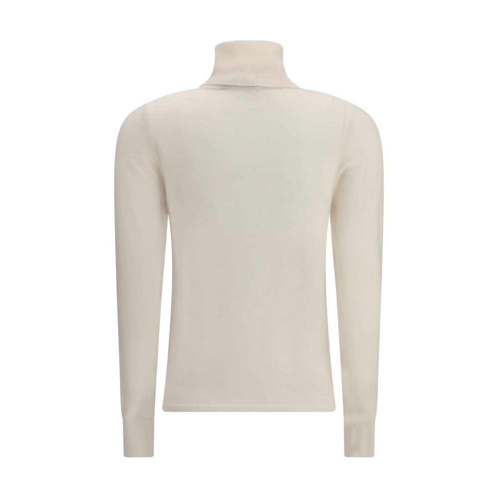 Max Mara White Wool Turtleneck Max Mara