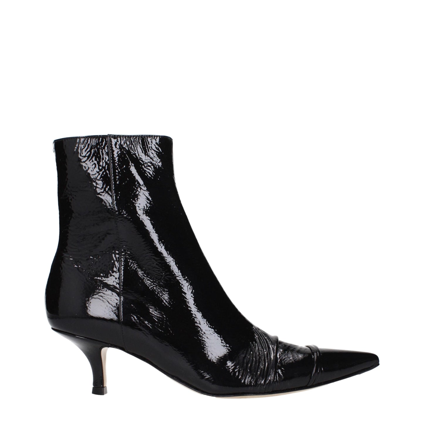 Maison Margiela Black Leather Ankle Boots Maison Margiela