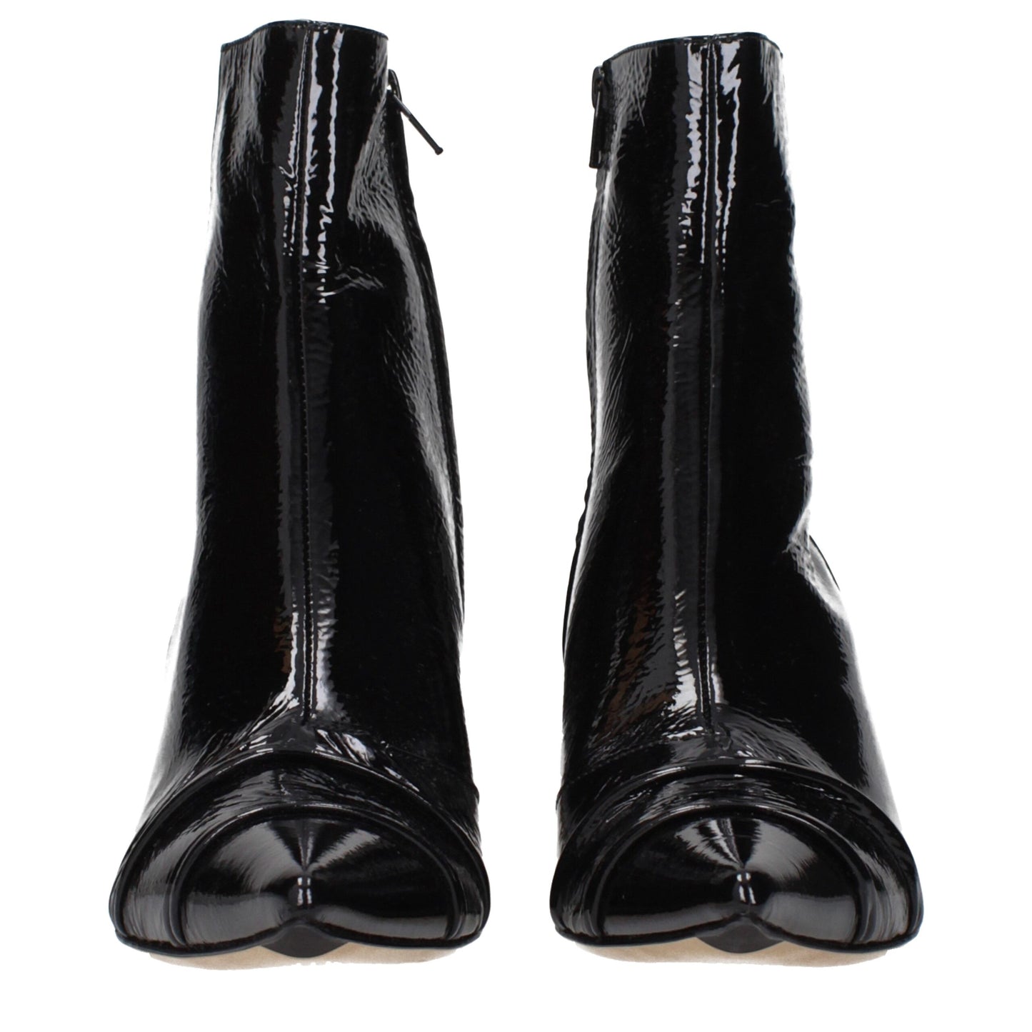 Maison Margiela Black Leather Ankle Boots Maison Margiela
