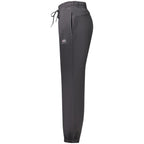 Black Napapijri women's cotton sport trousers shown on a model, featuring a relaxed fit and casual athletic style.
