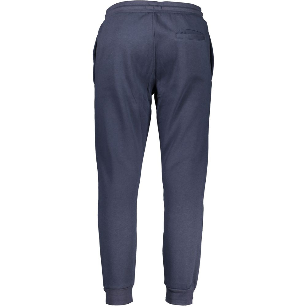 Cavalli Class blue polyester women's sweatpants with relaxed fit and elastic waistband, casual and comfortable for everyday wear.