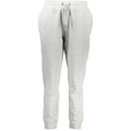 Cavalli Class Grigio polyester women's trousers featuring a tailored fit and sleek design for stylish everyday wear.
